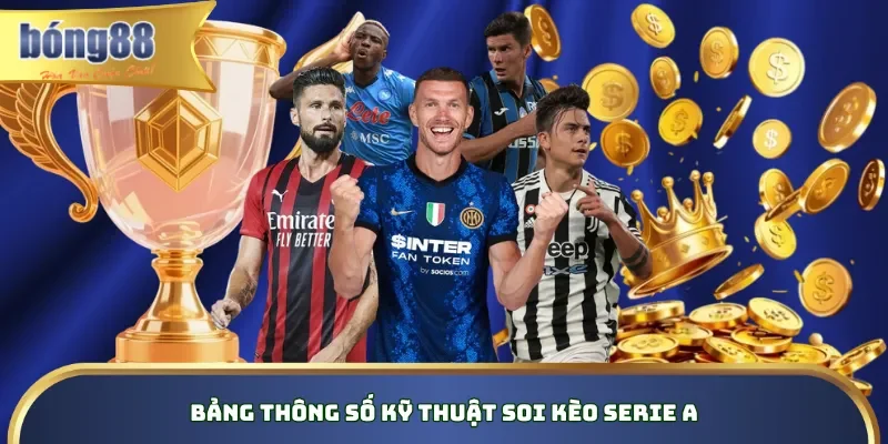 Bảng thông số kỹ thuật soi kèo Serie A Bảng thông số kỹ thuật soi kèo Serie A
